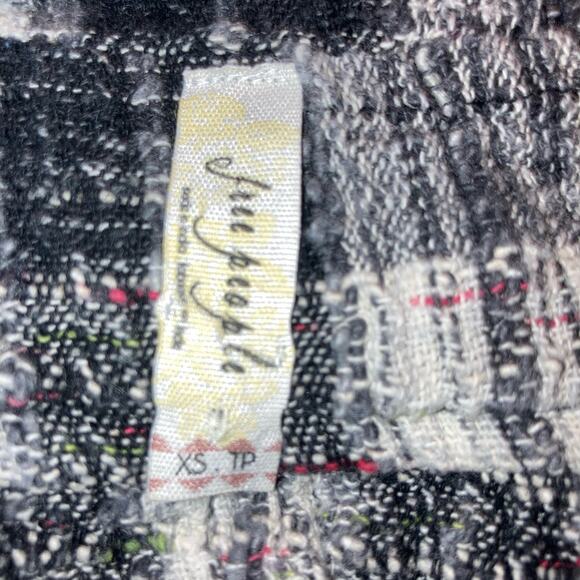 Free People Walk in the Park Plaid Burlap Cowl Pullover Tunic-XS - Picture 13 of 13